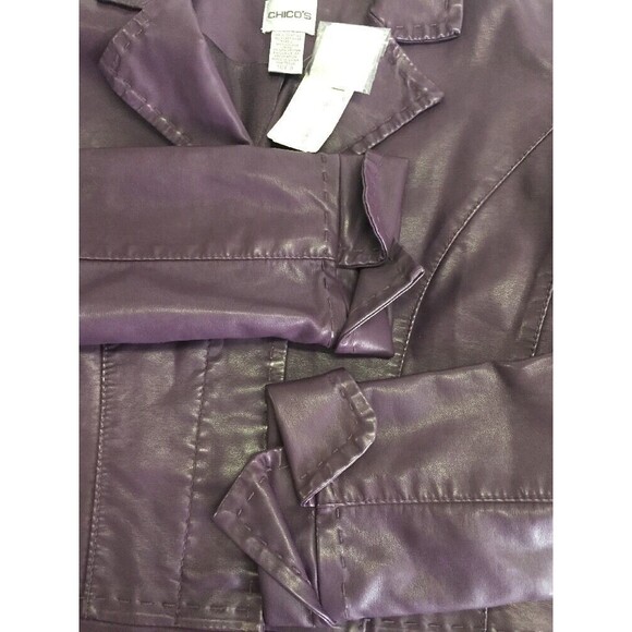 Chico's Women's Jacket Antonia Laredo Purple Jacket Chico's Size 0 / 4 NWT - Picture 12 of 12